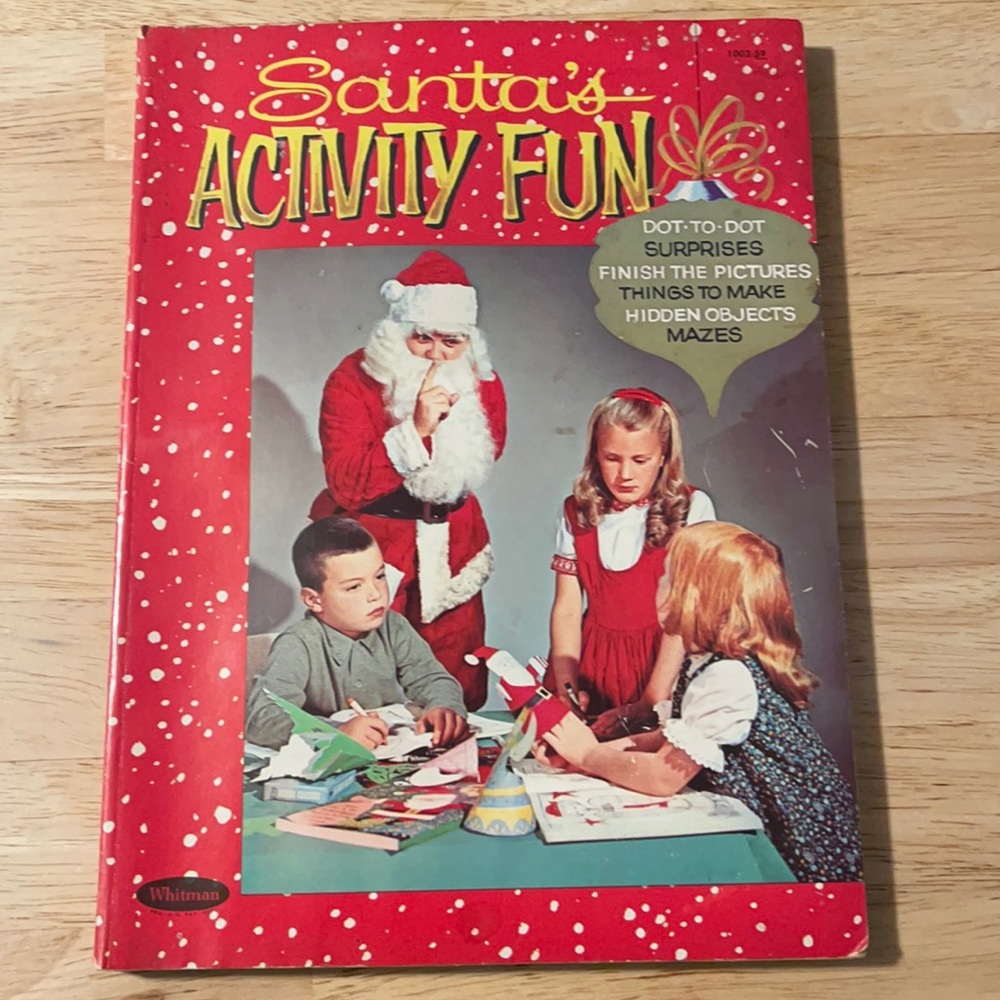 Vintage 1960’s  Christmas color/activity book